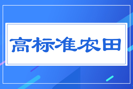高標(biāo)準(zhǔn)農(nóng)田