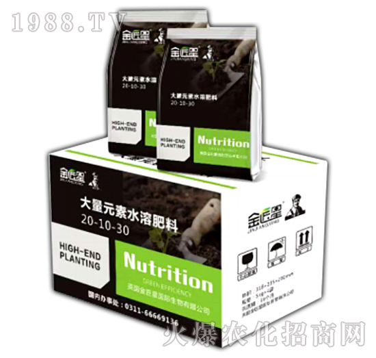 大量元素水溶肥20-10-30+TE-金匠星