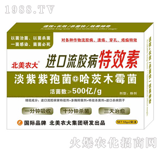 進(jìn)口流膠病特效素-北美農(nóng)大