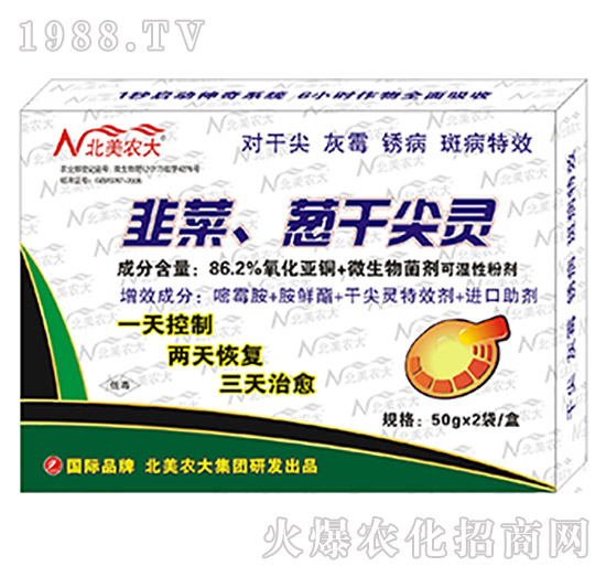 86.2%韭菜、蔥干尖靈-北美農(nóng)大