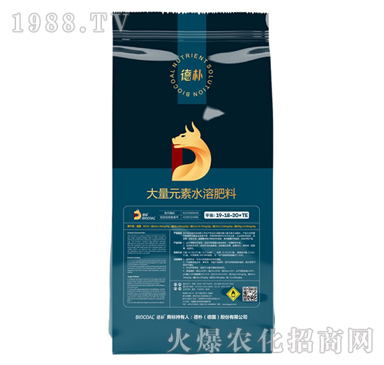 大量元素水溶肥料19-18-20+TE-德樸