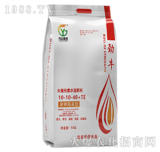 大量元素水溶肥料10-10-40+TE-勁牛-元谷植保