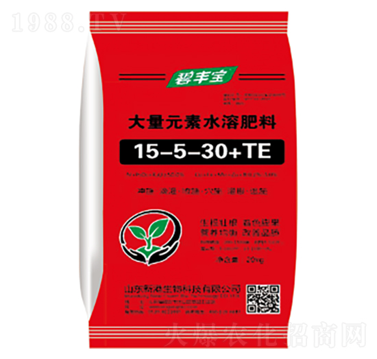 大量元素水溶肥料15-5-30+TE-碧豐寶-新港生物