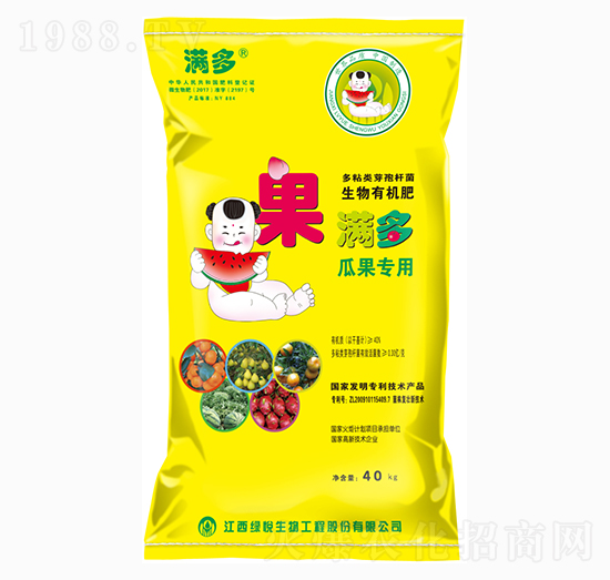 瓜果專用生物有機肥-果滿多-綠悅