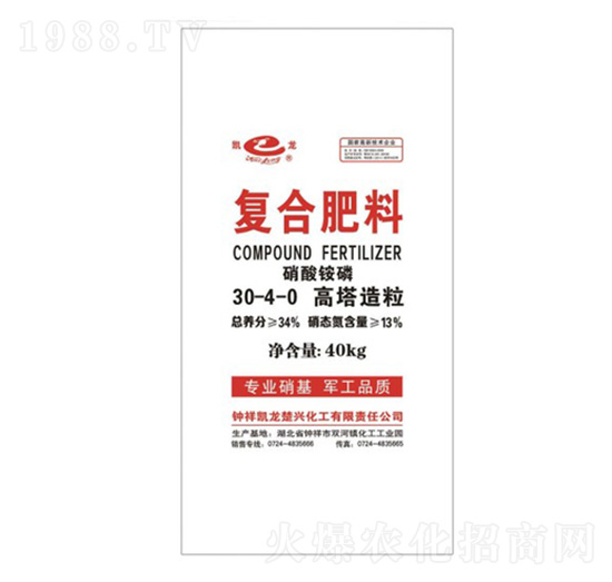 硝酸銨磷復合肥料30-4-0-凱龍化工