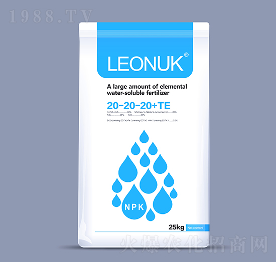 大量元素水溶肥20-20-20+TE-萊昂化學(xué)