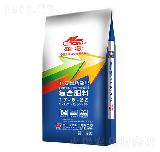 復(fù)合肥料17-6-22-TE雙增功能肥-華云-宏達(dá)股份