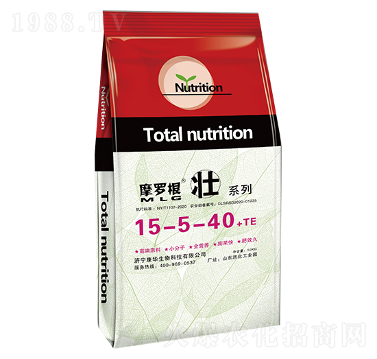 大量元素水溶肥料15-5-40+TE-摩羅根壯-康華生物