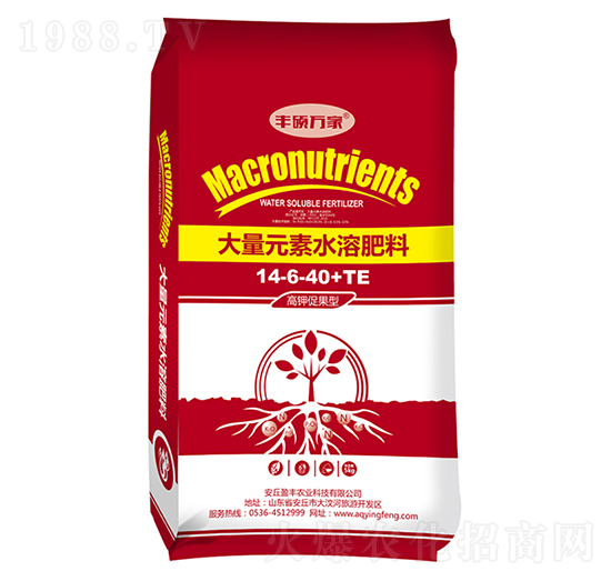 高鉀促果型大量元素水溶肥料14-6-40+TE-豐碩萬(wàn)家-盈豐農(nóng)業(yè)