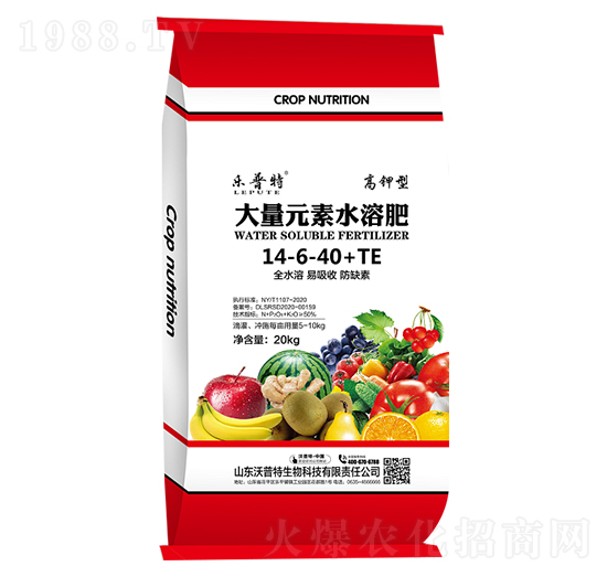 大量元素水溶肥14-6-40+TE-樂(lè)普特-沃普特