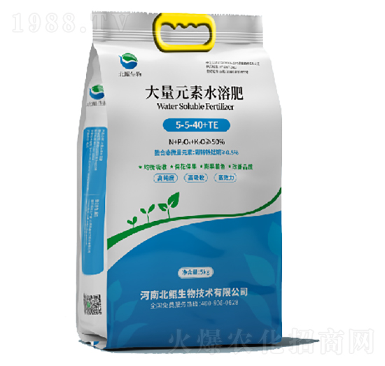 大量元素水溶肥料5-5-40+TE-北鯤生物