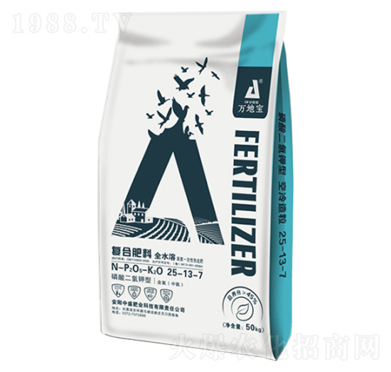 小麥專(zhuān)用磷酸二氫鉀型復(fù)合肥料25-13-7-萬(wàn)地寶-農(nóng)富天下