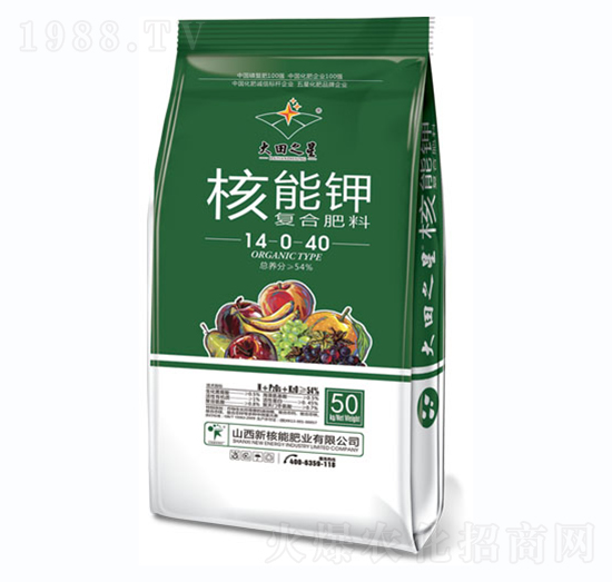 核能鉀復(fù)合肥料14-0-40-新核能