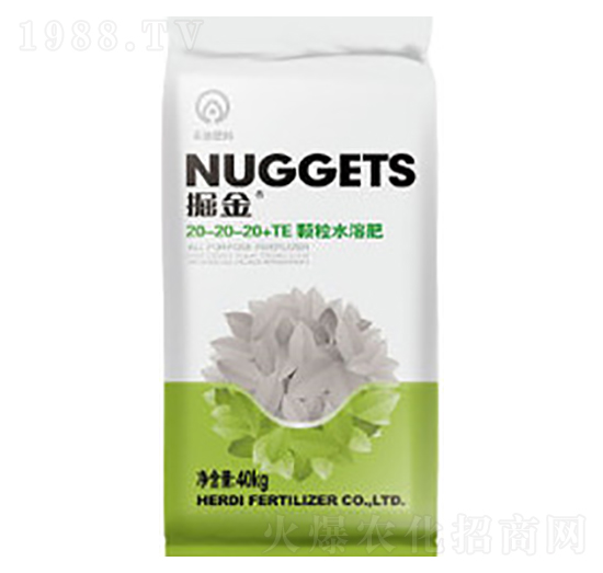掘金大量元素水溶肥20-20-20+TE-禾迪