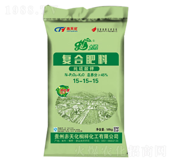 純硫酸鉀復(fù)合肥料15-15-15-赤天化