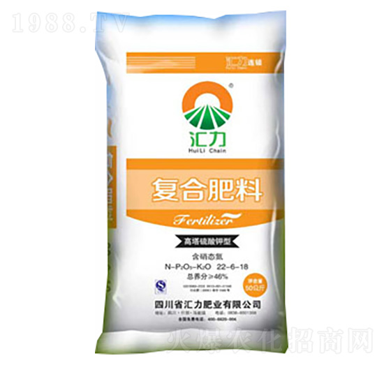 高塔尿基型復(fù)合肥料22-6-16-匯力