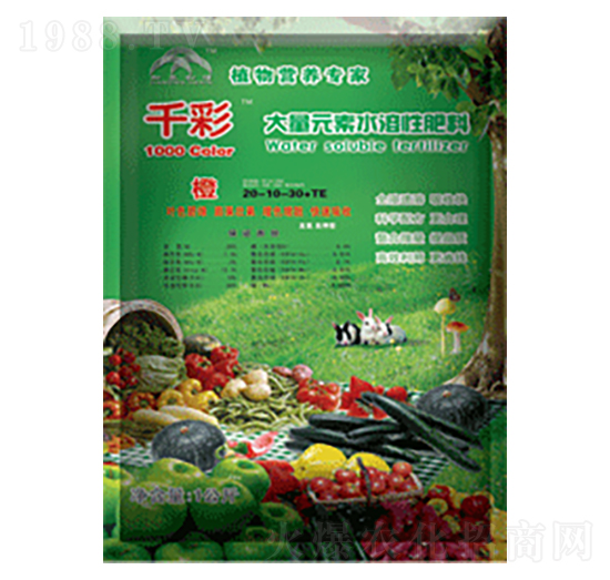 大量元素水溶肥料20-10-30+TE-千彩·橙-加農(nóng)和信