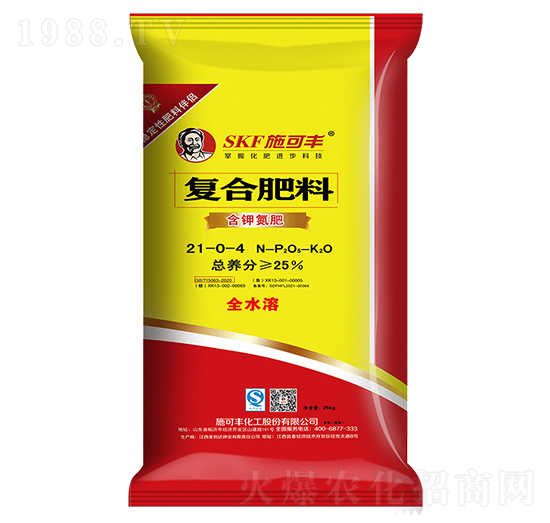 含鉀氮肥21-0-4-施可豐