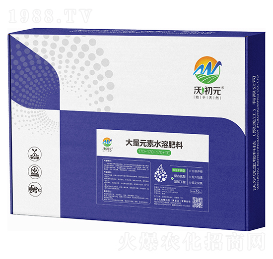 懸浮平衡型大量元素水溶肥170-170-170+TE-沃初元