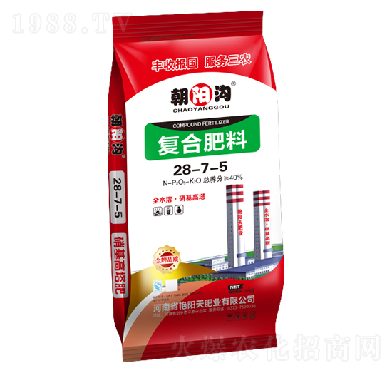 玉米高塔復(fù)合肥28-7-5-朝陽溝-艷陽天肥業(yè)