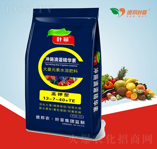 高鉀型大量元素水溶肥料13-7-40+TE-德邦葉菲