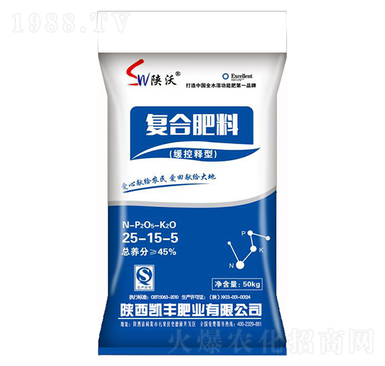 緩控釋型復(fù)合肥料25-15-5-凱豐肥業(yè)