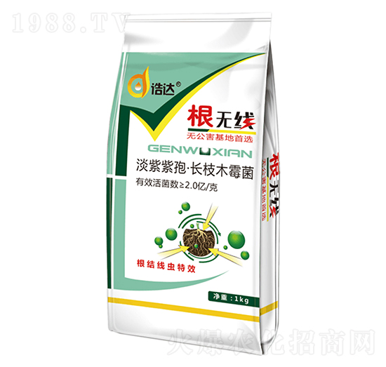 淡紫紫孢·長(zhǎng)治木霉菌-根無(wú)線-浩達(dá)生物