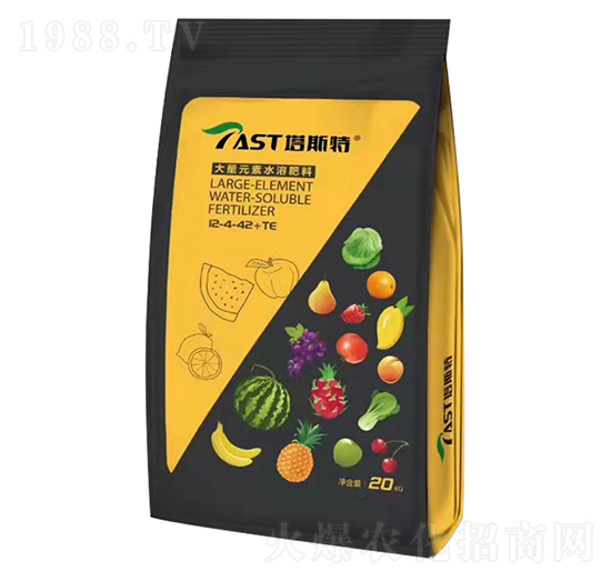高鉀型大量元素水溶肥料12-4-42+TE-塔斯特-金秋肥業(yè)