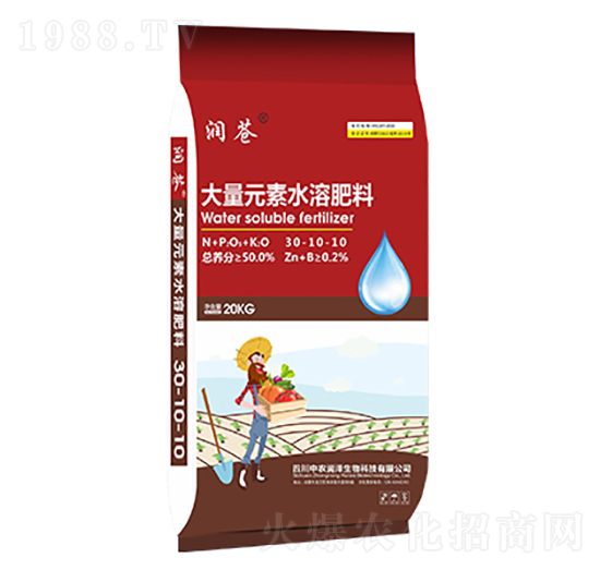 大量元素水溶肥料30-10-10-潤蒼-中農潤澤