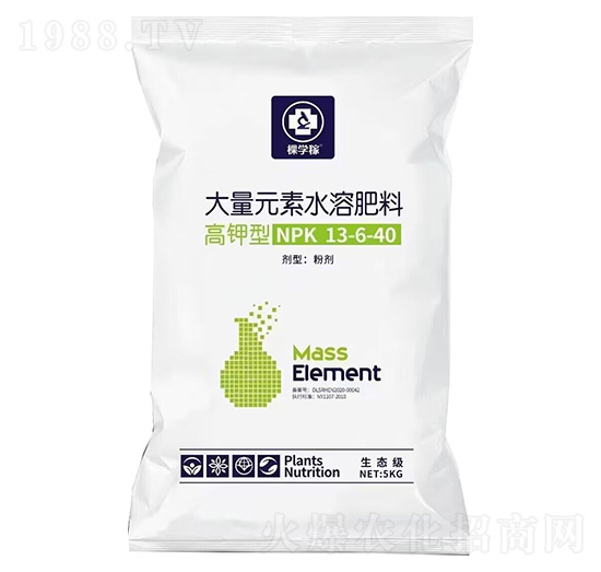 高鉀型大量元素水溶肥料13-6-40-棵學(xué)稼