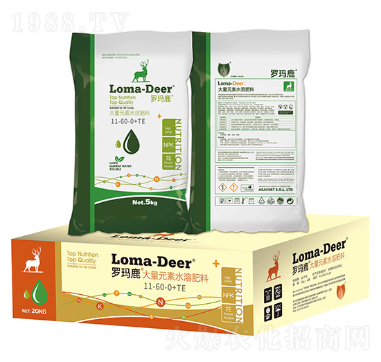 超磷型大量元素水溶肥料11-60-0+TE(箱)-羅瑪鹿-海鯨
