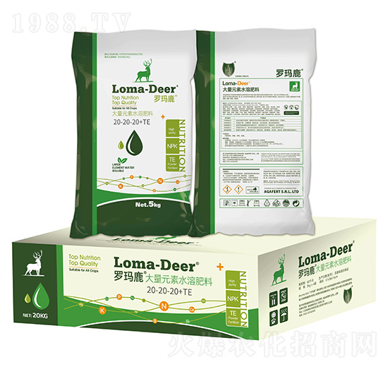 平衡型大量元素水溶肥料20-20-20+TE(箱)-羅瑪鹿-海鯨