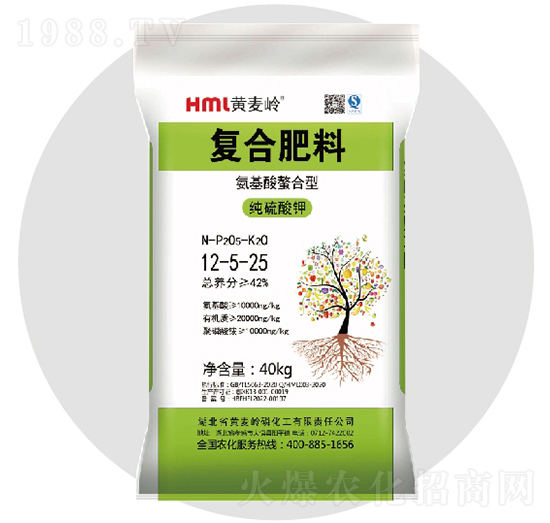 氨基酸復合肥料12-5-25硫基-黃麥嶺