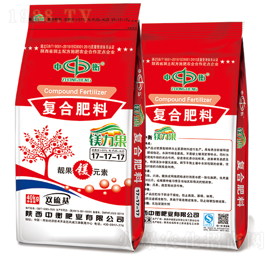 鎂力果復合肥料17-17-17（雙硫基）-中衡