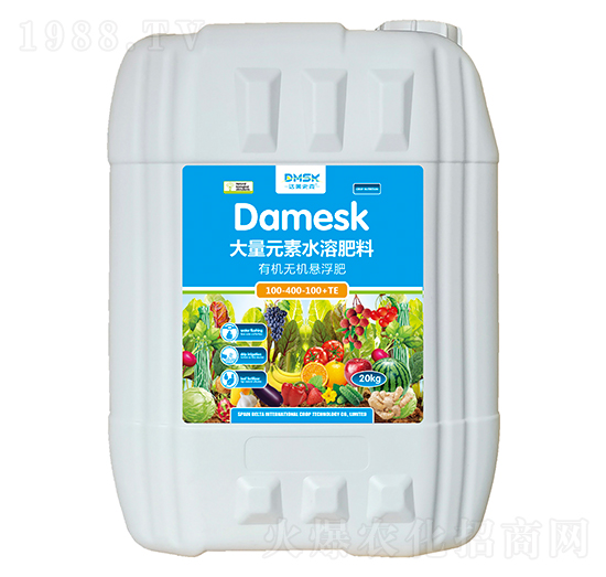 有機(jī)無機(jī)懸浮水溶肥料100-400-100+TE-達(dá)美史克