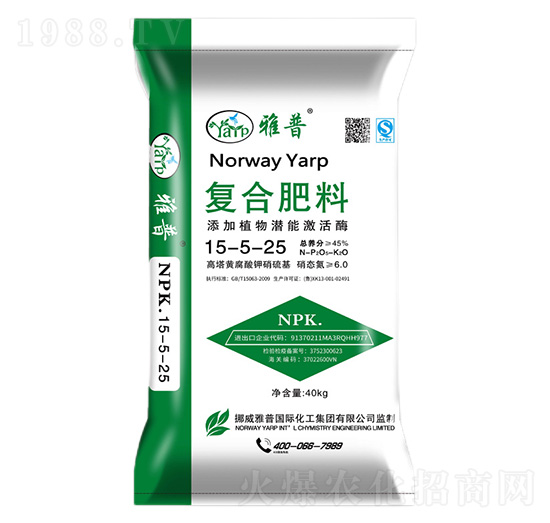 復(fù)合肥料15-5-25-雅普-久利生物