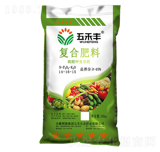 硫酸鉀復(fù)合肥料14-16-15-五禾豐-輝隆集團