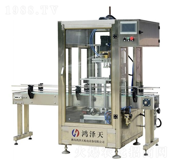 同步帶定位四輪搓蓋機-鴻澤天