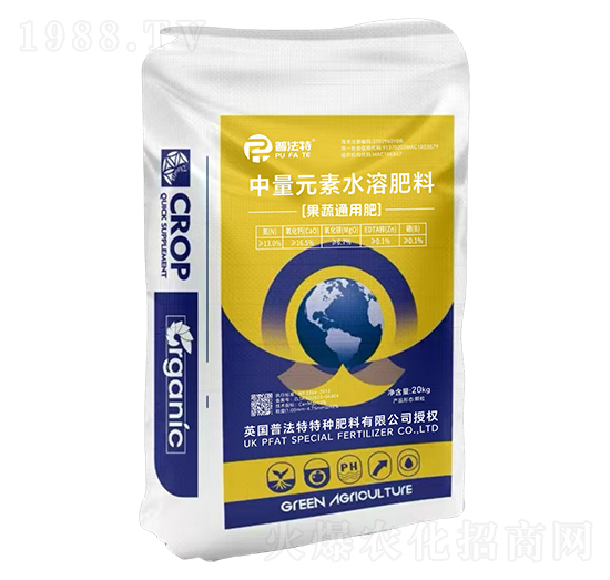 中量元素水溶肥料-果蔬通用肥-普法特