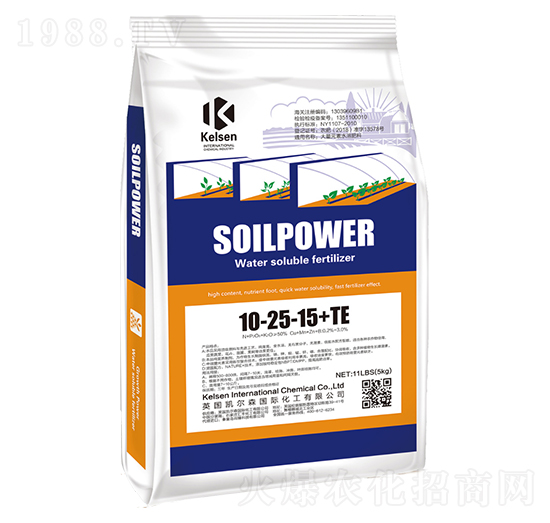 功能型大量元素水溶肥10-25-15+TE-凱爾森-尚臻科技
