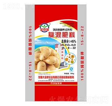 高濃度硫酸鉀土豆專用肥復(fù)混肥料15-8-22-金佰瑞-華灃肥料