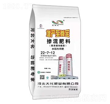40kg水稻防滲漏功能型摻混肥料22-7-12-大化肥業(yè)