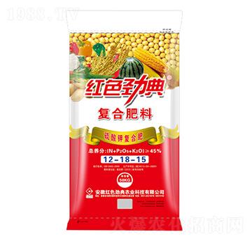 45%硫酸鉀復(fù)合肥料12-18-15-紅色勁典