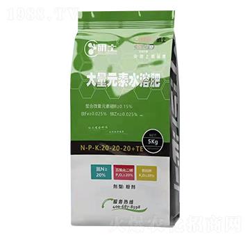 平衡型大量元素水溶肥20-20-20+TE-研土生物
