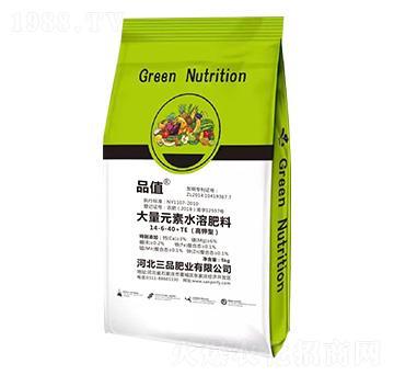 高鉀型大量元素水溶肥14-6-40+TE-品值-三品肥業(yè)