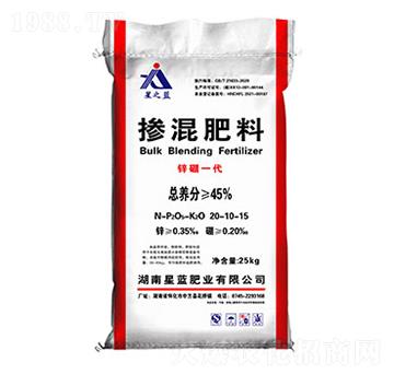 摻混肥料20-10-15-鋅硼一代-星藍(lán)肥業(yè)